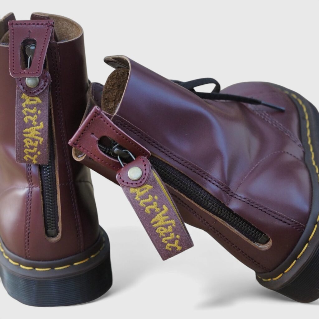 ドクターマーチンをバックジップカスタム